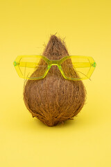 Coconut wearing funky glasses