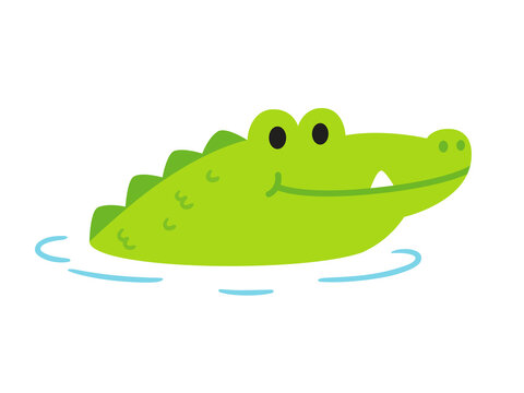 Cute cartoon alligator