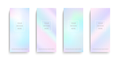 Web banner design background with pastel colors