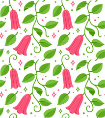 Copihue flower pattern