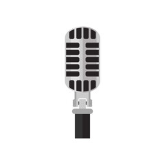 Fototapeta premium microphone isolated on white background. vector illustration