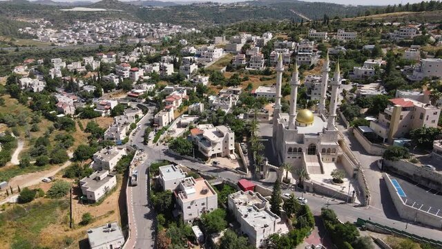 A mosque built by Ramzan Kadyrov in honor of his father Akhmat Kadyrov in the Abu Ghosh village, in which descendants of Chechens live in Israel
