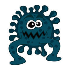 corona covid 19 virus logo isolated on white background for science symbol. vector illustration