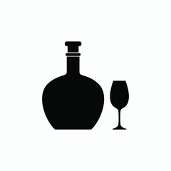 wine icon vector sign symbol isolated