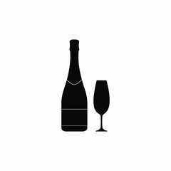 wine icon vector sign symbol isolated