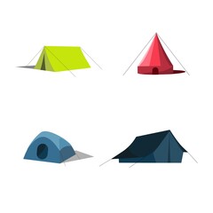 The set of illustration of the tent vector varies
