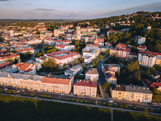 Panorama of Przemysl at sunset - obrazy, fototapety, plakaty