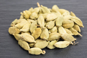 cardamom pods on a heap