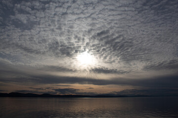 Cloudy sunset pattern