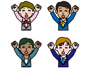 参_上半身まとめ34_スーツあくび　2020_0601_068