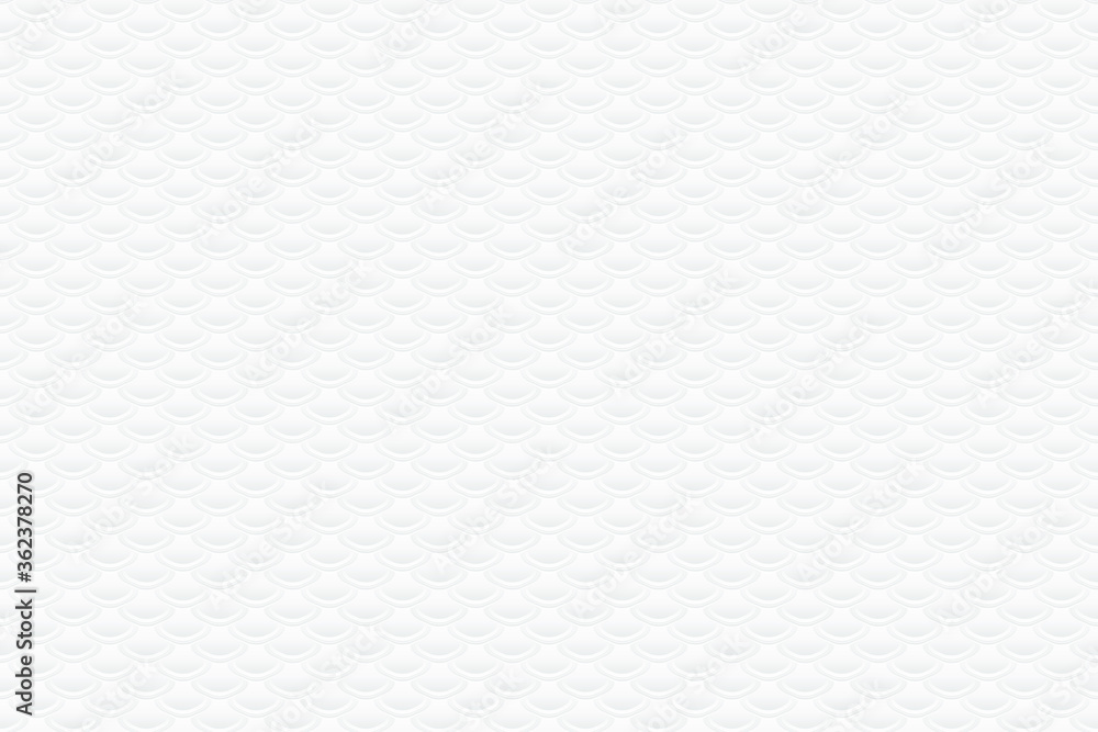 Poster abstract vector seamless of scales. white vector scale pattern. background consisting of white hexag