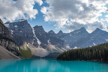 Lake Moraine in the Rockies