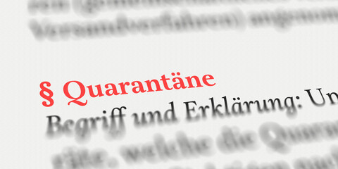 Quarantäne erklärt