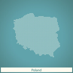 Fototapeta na wymiar map of Poland