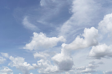 Blue backdrop in the air for text