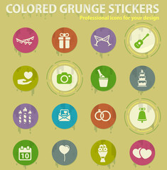 Wedding simply icons