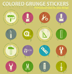 Fototapeta premium work tools icon set