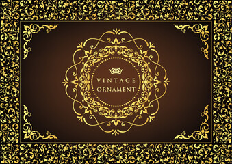 vintage ornament set. borders and frames. 