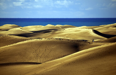 Dunes of Maspalomas in Gran Canaria, Canary Islands, Spain