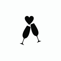 wine icon vector sign symbol isolated