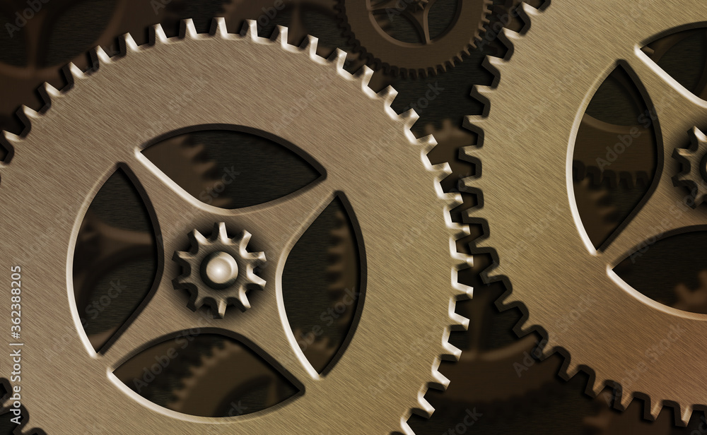 Poster system administrator control, gear configuration settings tools concept.