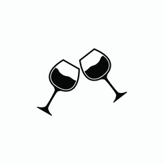 wine icon vector sign symbol isolated