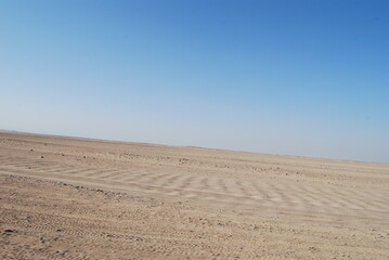 Naklejka premium Sahara desert on a summer day