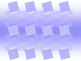 Interesting purple squares in rows on a white background