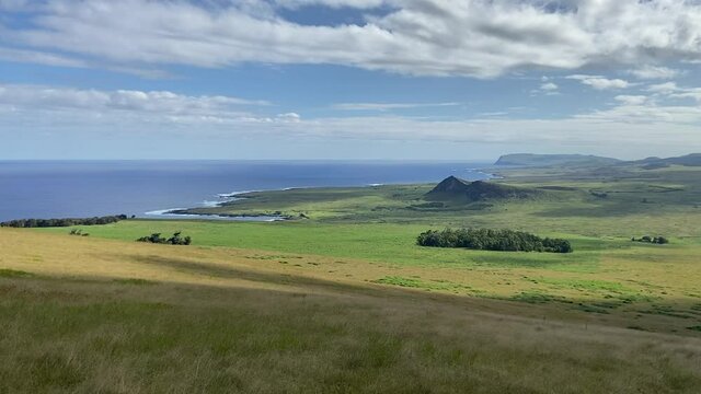 Paysage de l'&icirc;le de P&acirc;ques