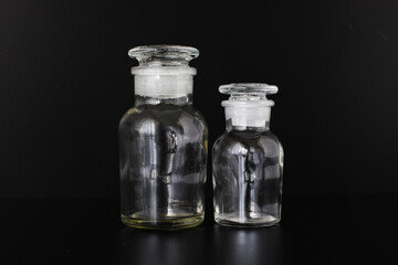 old bottle with poison