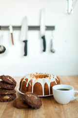 Cookies Bunt Cake and Coffee