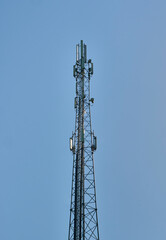 Mobile mast in the forest outside Stockholm at Värmdö