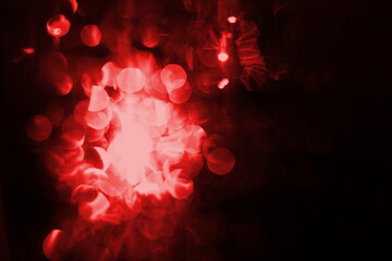Blurred defocused red blood lights background