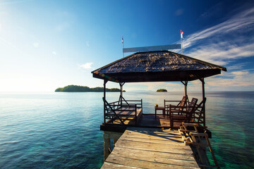Fototapeta premium Scenic Togean island, Sulawesi, Indonesia