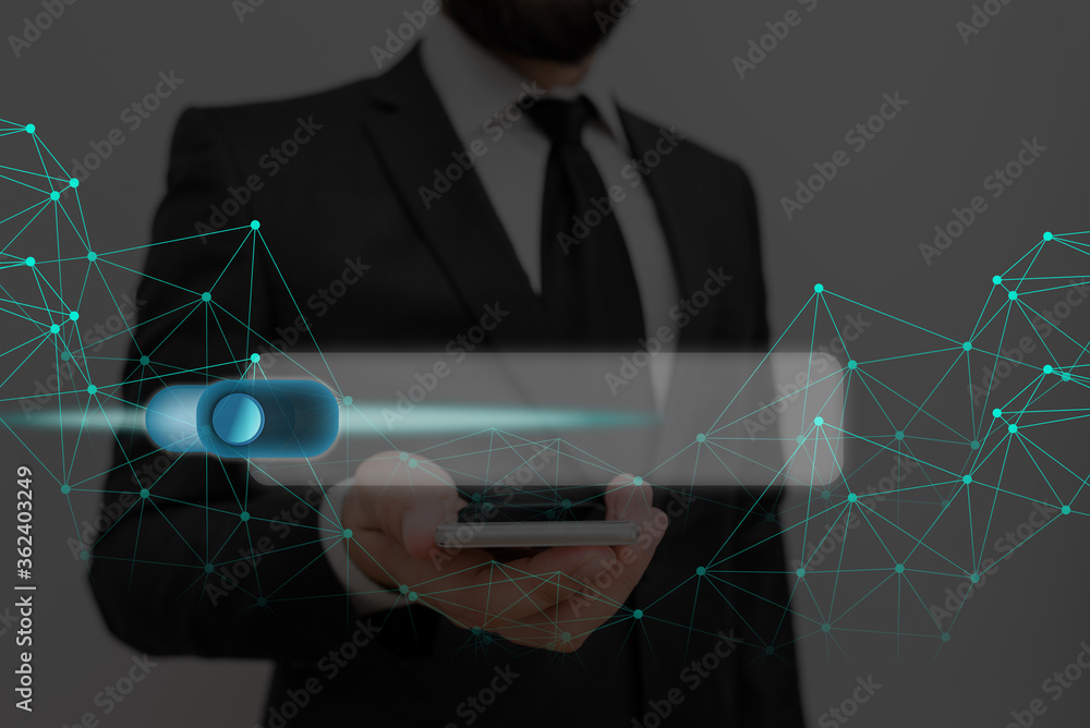 Poster graphics padlock for web data information security application system