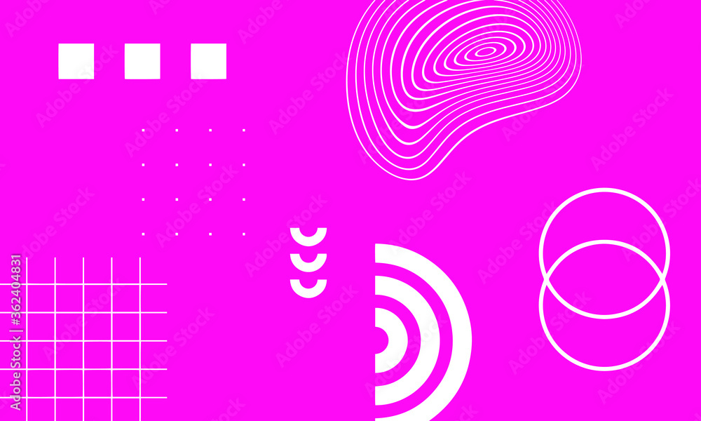 Poster background design with unique shape composition. pink background for text design, poster, print, ban