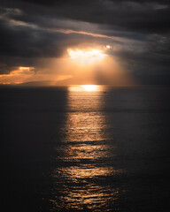 Fototapeta premium sunset over the sea