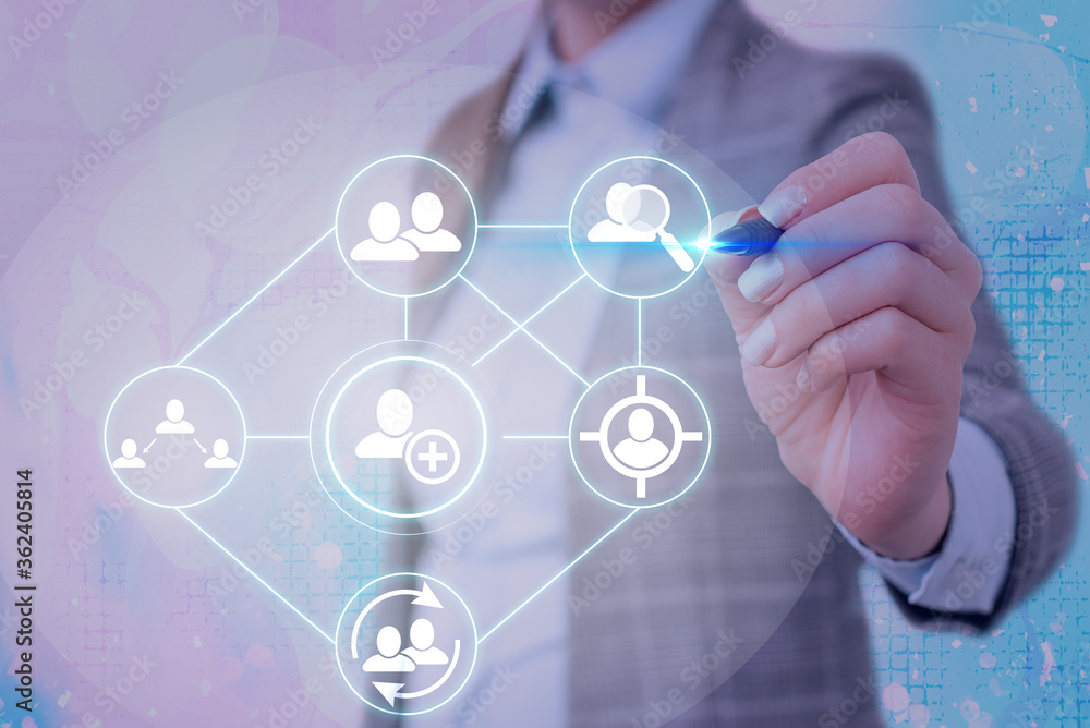 Poster information digital technology network connection infographic elements icon