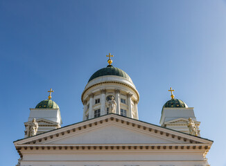 Exterior of Helsinki Evangelical Lutheran cathedral, Finland