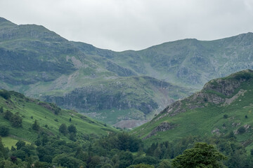 Naklejka premium Hills Surrounding Coniston, Lake District.