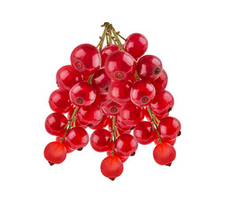 Red currant  isolated on white background with clipping path