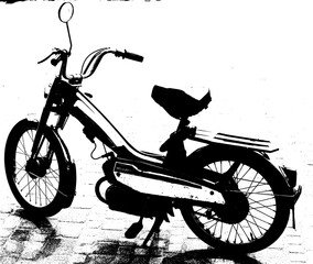 Obraz premium cyclomoteur vintage