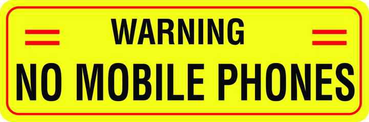 No mobile phones zone sign