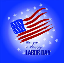 vector illustration of background for labor day banner ,flyer and greetings