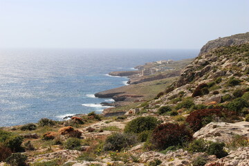 Côte maltaise vers la réserve naturelle de Ghar Hanex (Malte) 3