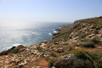 Côte maltaise vers la réserve naturelle de Ghar Hanex (Malte) 2