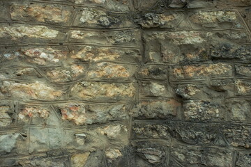Fragment of an old stone wall texture