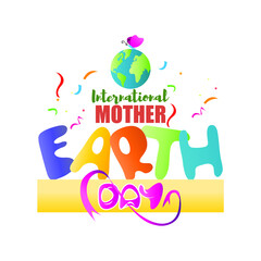 vector illustration for international mother earth day