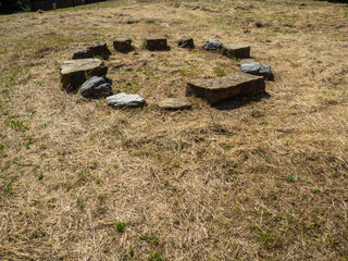 views of the surroundings of the obarra monastery in the province of huesca aragon spain