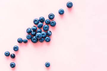 Fresh blueberry background. Texture blueberry berries close up